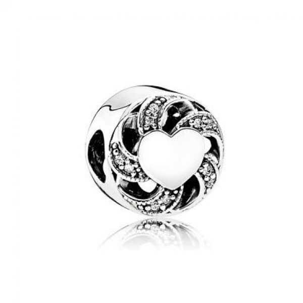 Pandora Jewelry RIBBON HEART CHARM