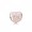 Pandora Pink Bow & Lace Heart Transparent Misty Rose & S