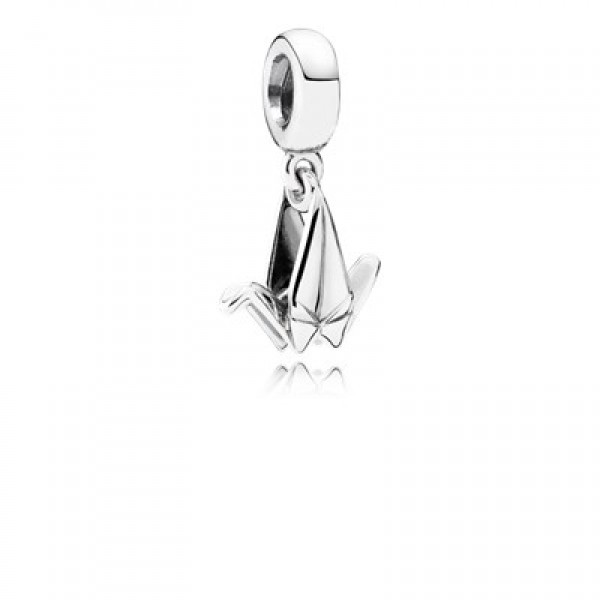 Pandora Origami crane silver dangle
