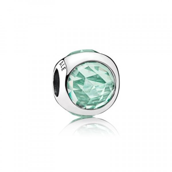 Pandora Radiant Droplet Icy Green Crystals