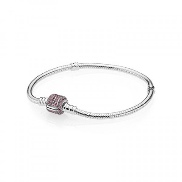 Pandora Signature Clasp Bracelet-Fancy Pink