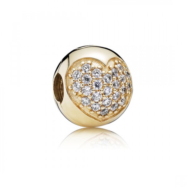 Pandora Jewelry Love Of My Life Clip 14K Gold