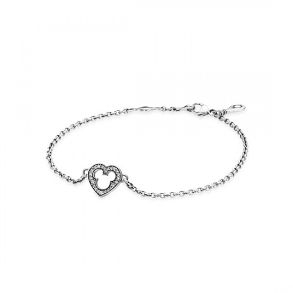 Pandora Jewelry Disney Mickey Silhouette Silver Bracelet