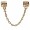 Pandora Jewelry Flower Charm Safety Chain 14K Gold