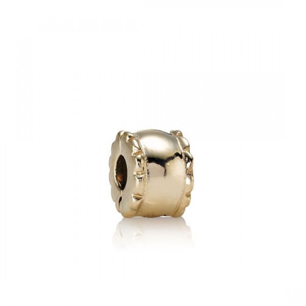 Pandora Jewelry Beveled Clip 14K Gold