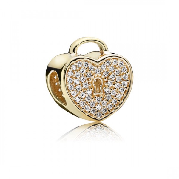 Pandora Jewelry Heart Lock 14K Gold
