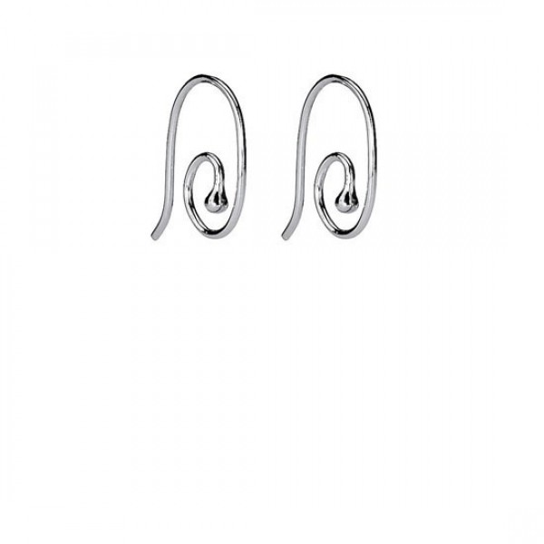 Pandora Hoop Post Swirl Earrings Medium