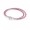 Pandora Pink Braided Double-Leather Charm Bracelet