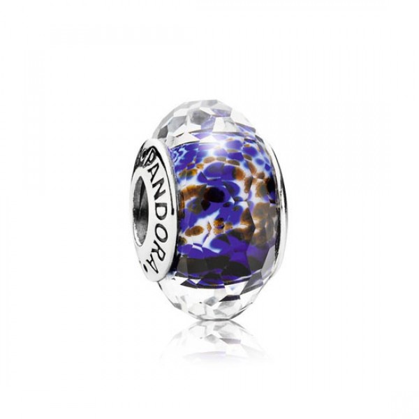 Pandora Deep Ocean Sea Glass Murano Glass