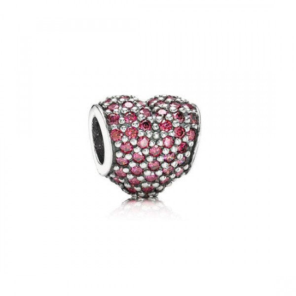 Pandora Pave Heart Red Outlet