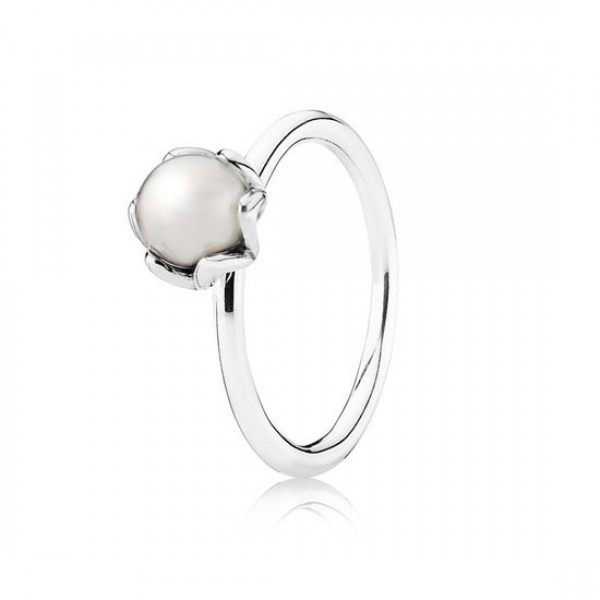 Pandora Cultured Elegance Stackable Ring White Pearl