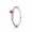 Pandora One Love Stackable Ring Scarlet Synthetic Ruby
