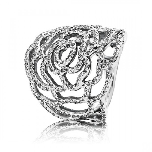 Pandora Shimmering Rose Ring