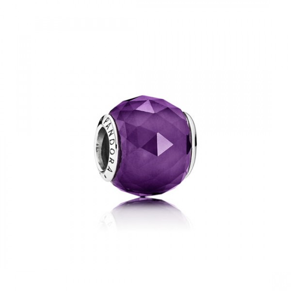Pandora Geometric Facets-Royal-Purple Crystal