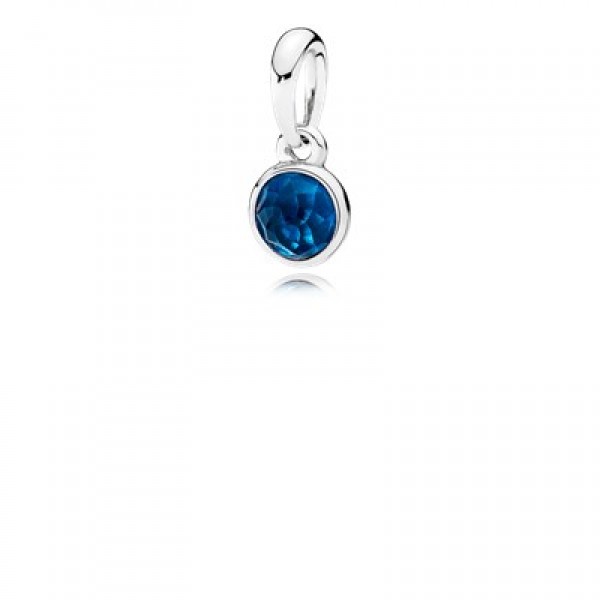 Pandora December Droplet-London Blue Crystal