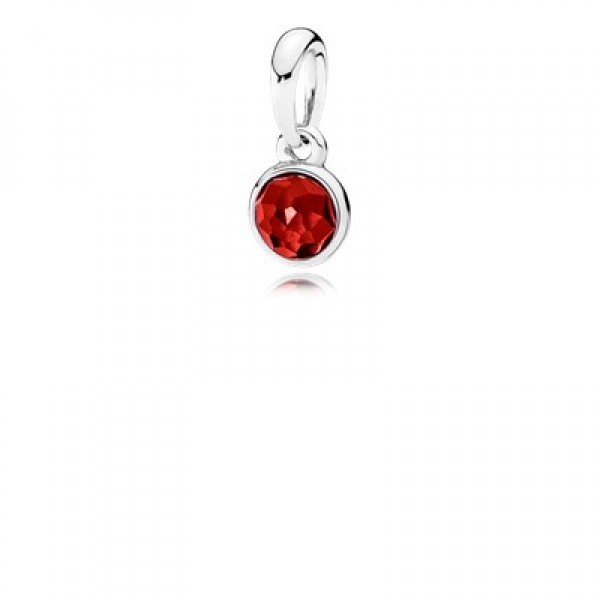 Pandora July Droplet Synthetic Ruby