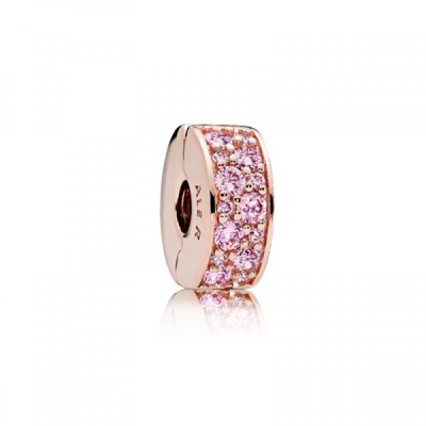 Pandora Shining Elegance Clip,Rose & Pink Jewelry