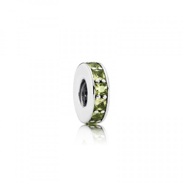Pandora Eternity Spacer-Olive Green Crystal Jewelry