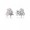 Pandora Poetic Blooms Stud Earrings-Mixed Enamels & Clear C